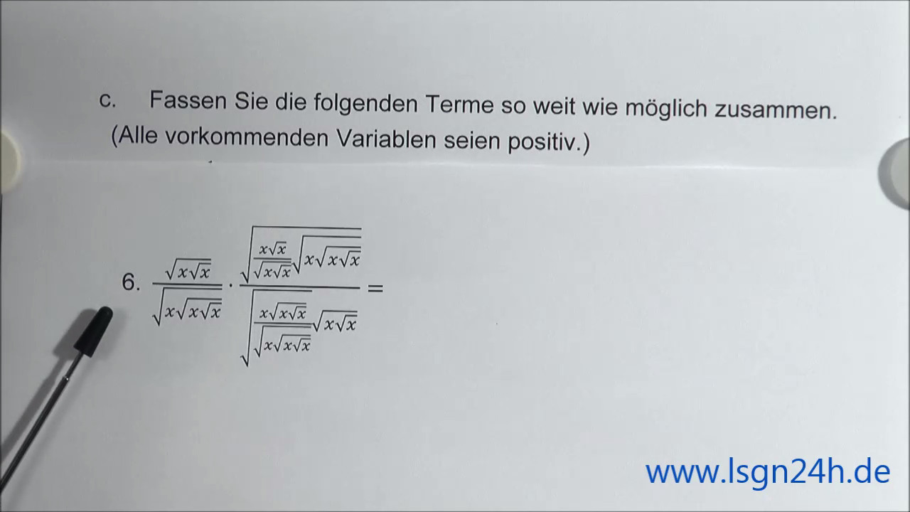 ADA: Potenzen (Teil 2) : Mehr verschachtelte Wurzeln