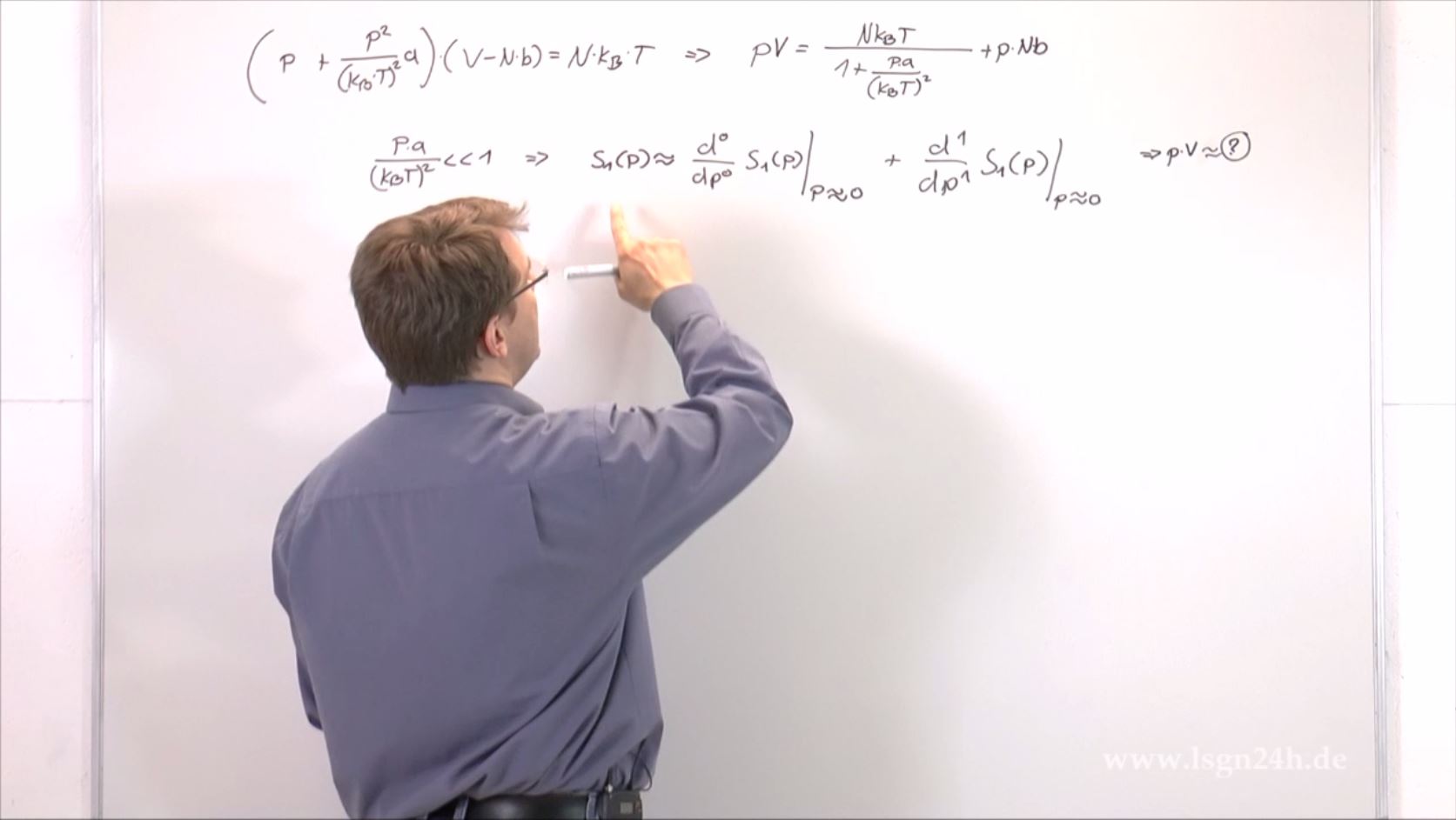 Näherung des $pV$-Terms zur Van-der-Waals Gleichung