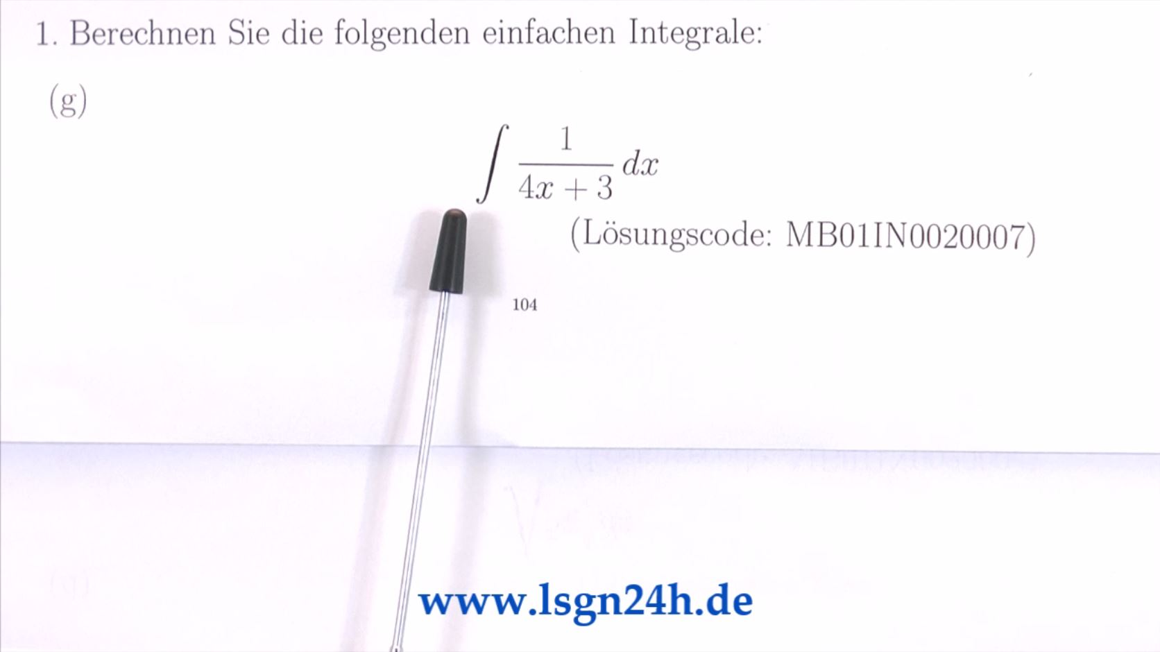 Integration by Sight: Logarithmus