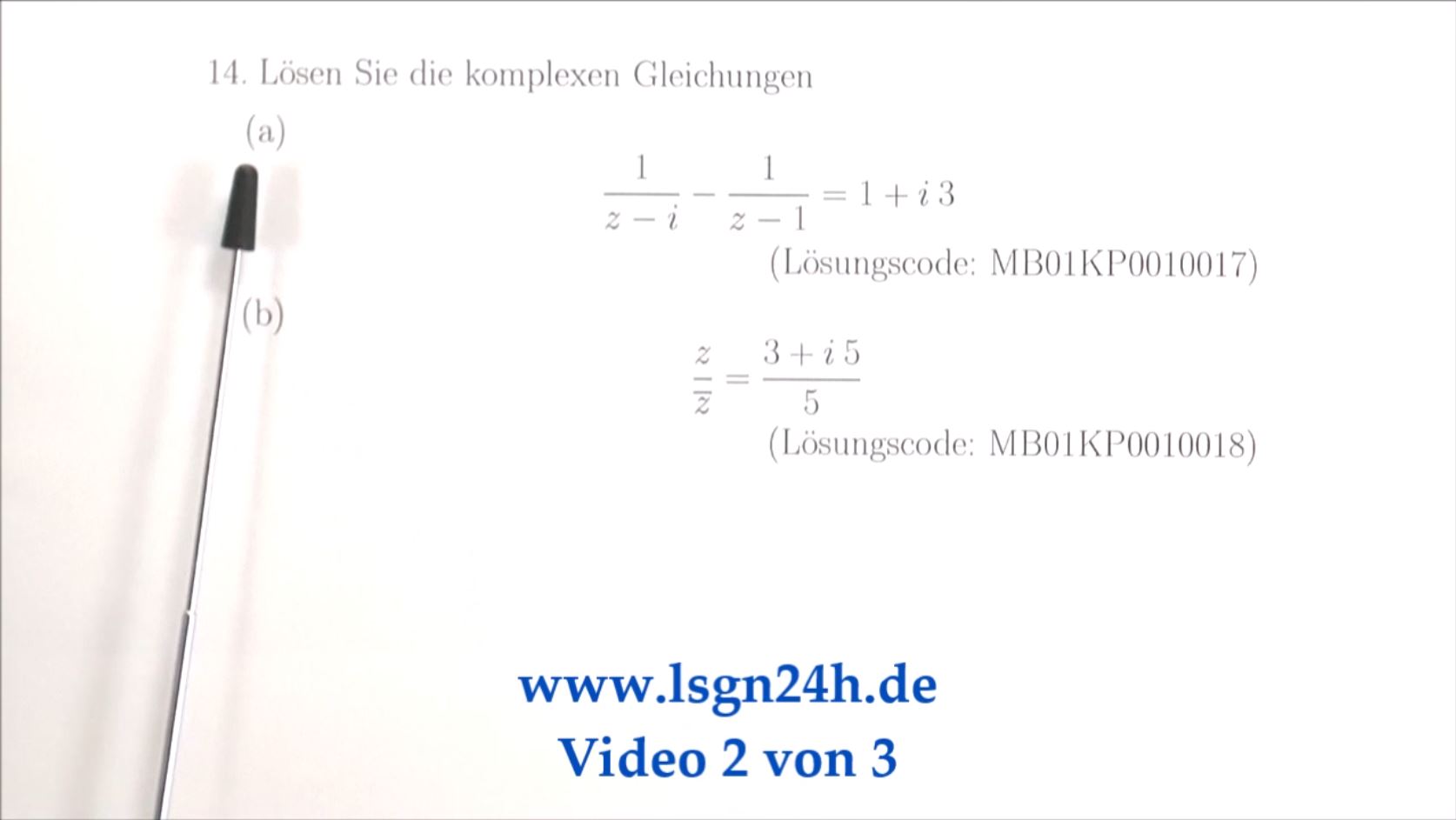 Lösung einer komplexen Bruchgleichung (Teil 2 von 3)