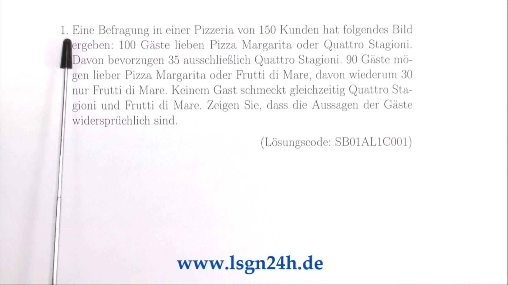 Was stimmt nicht an der Pizza-Umfrage?