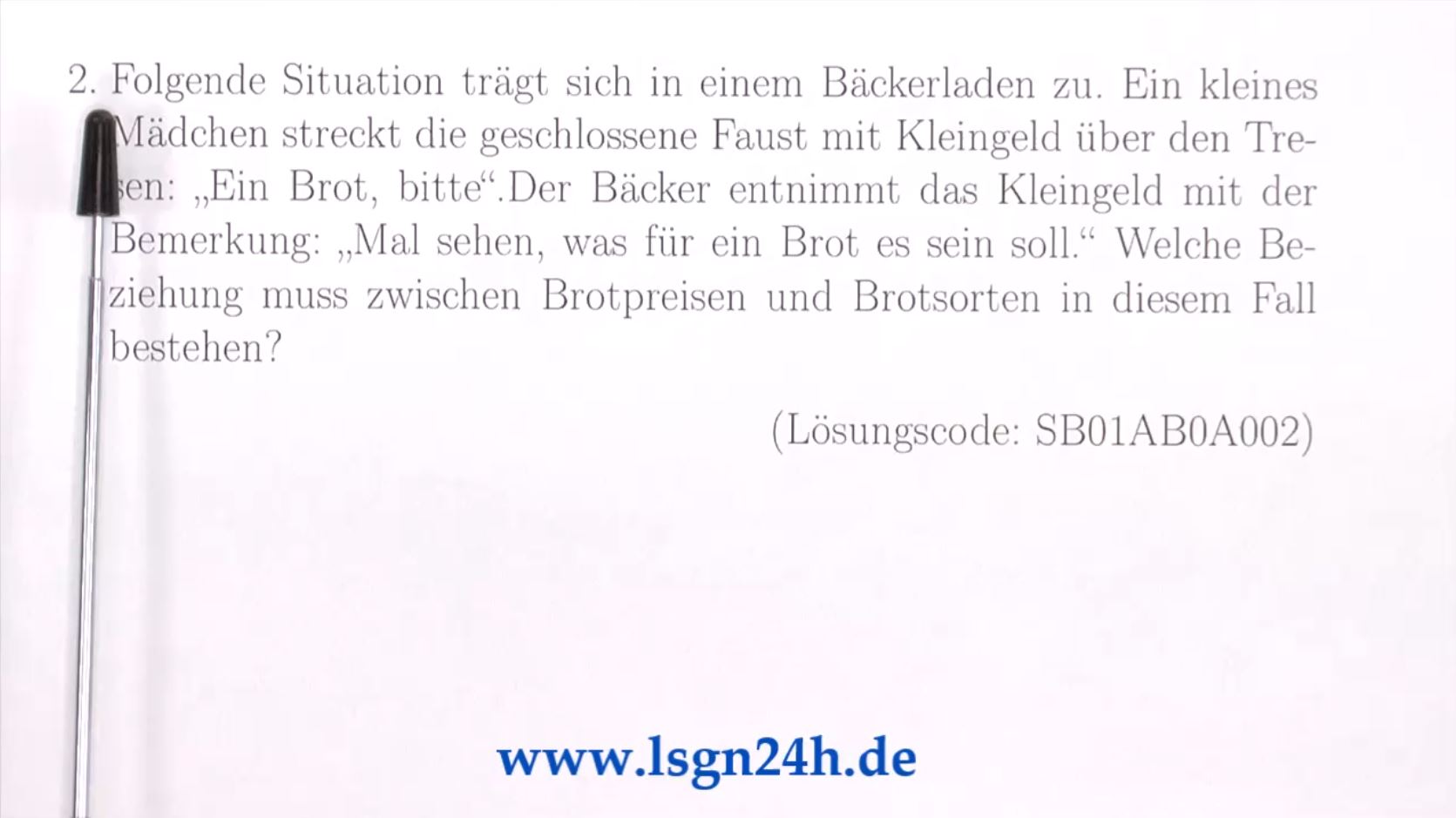 Was geschieht im Bäckerladen?