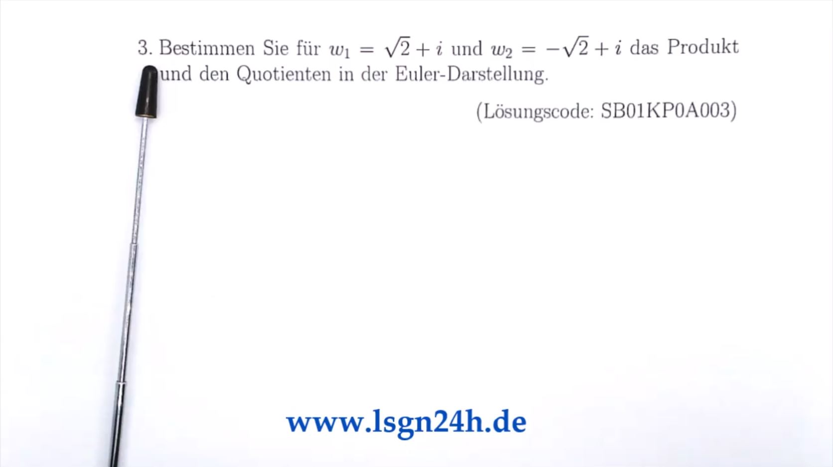 Wie berechnen sich Quotient und Produkt in der Euler-Darstellung?
