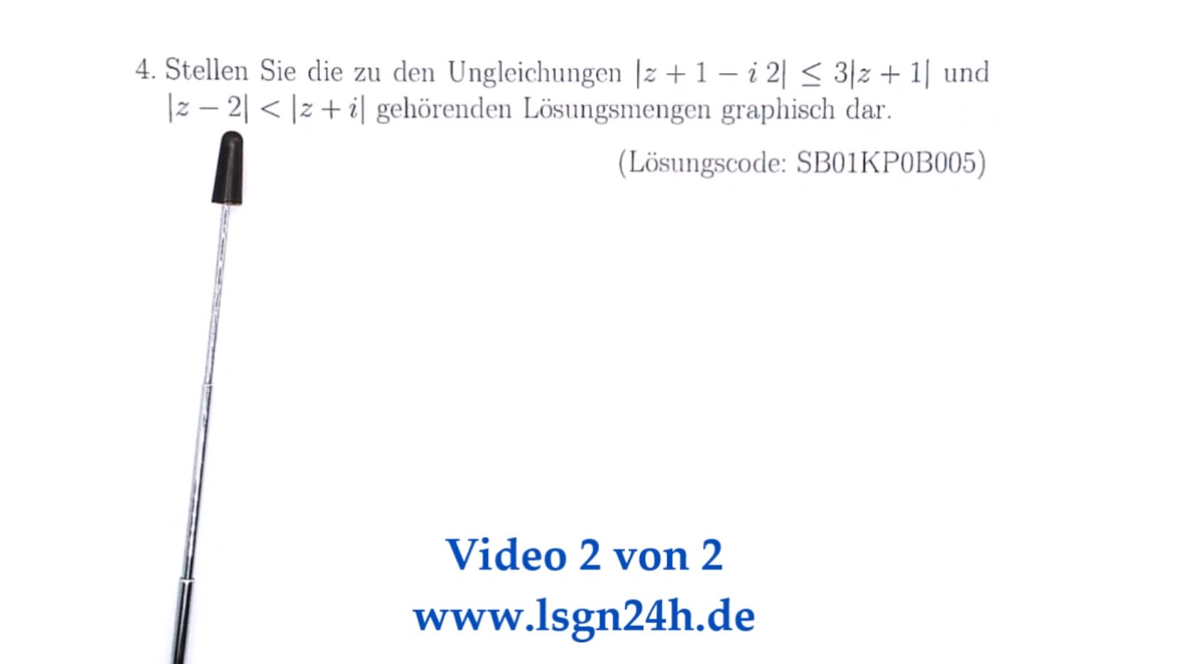 Wie sehen hier die Lösungsmengen aus?  (2 von 2)