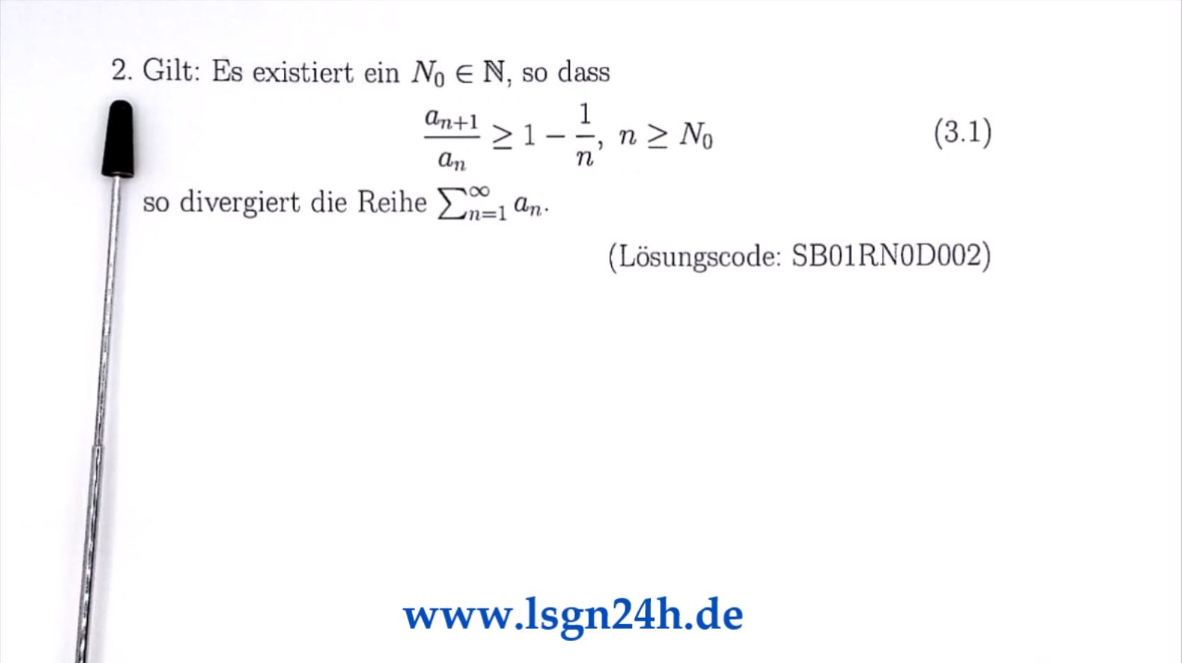 Warum ist dieser Satz zur Divergenz korrekt?