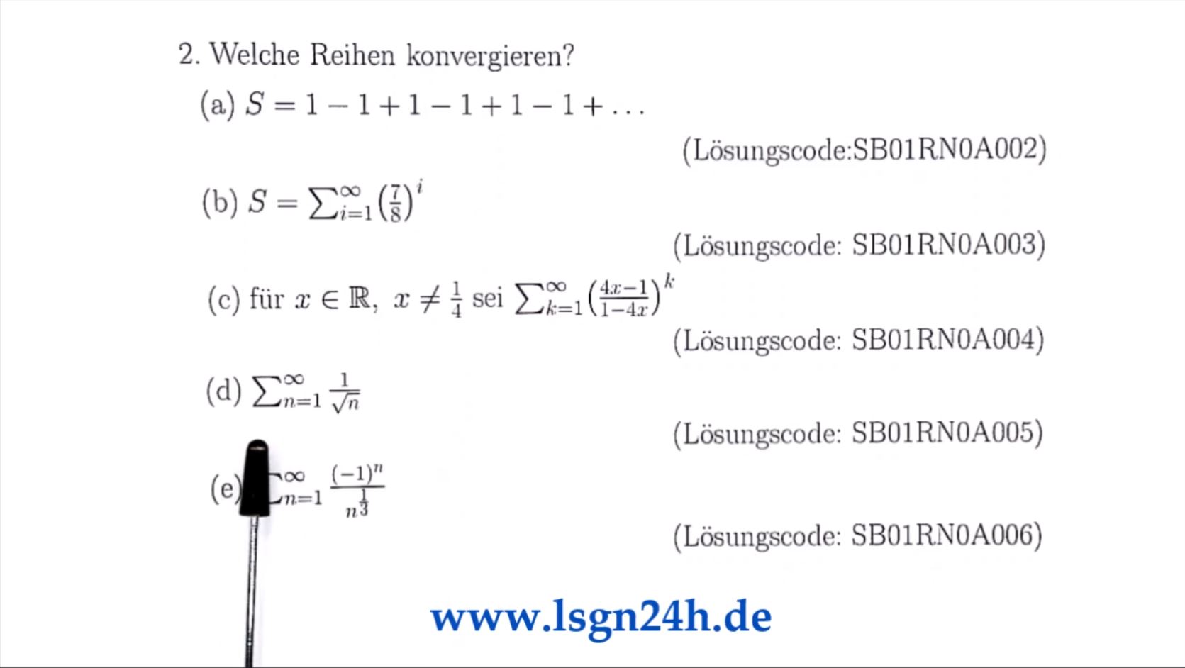 Ist diese Reihe konvergent oder divergent?