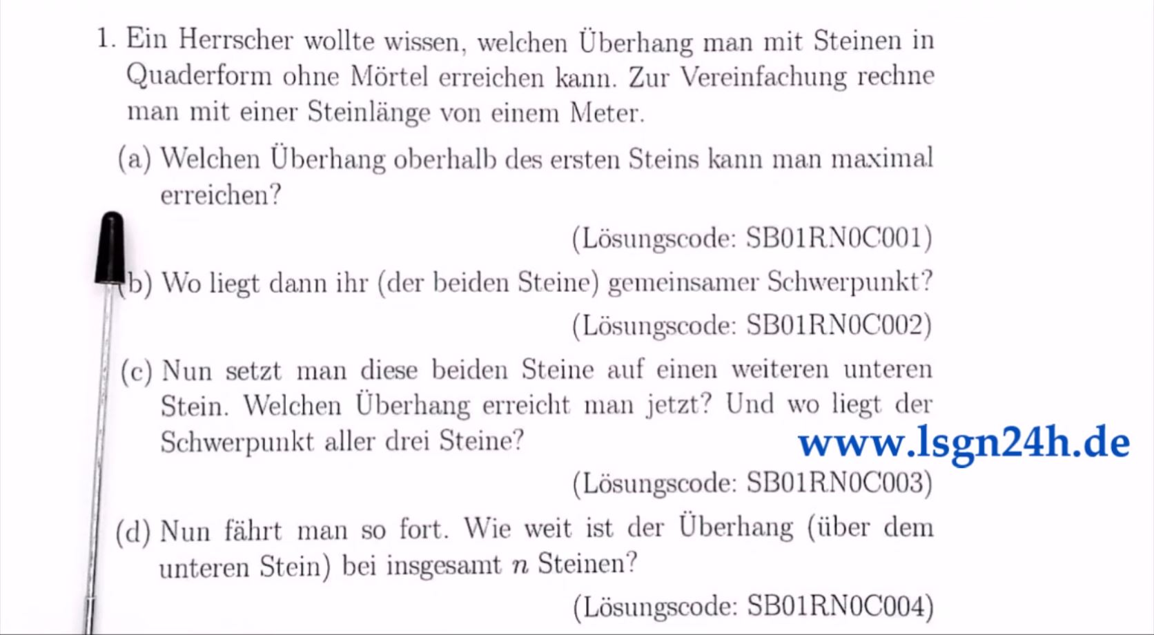 Wie legt der Herrscher Stein auf Stein? (1 von 6)