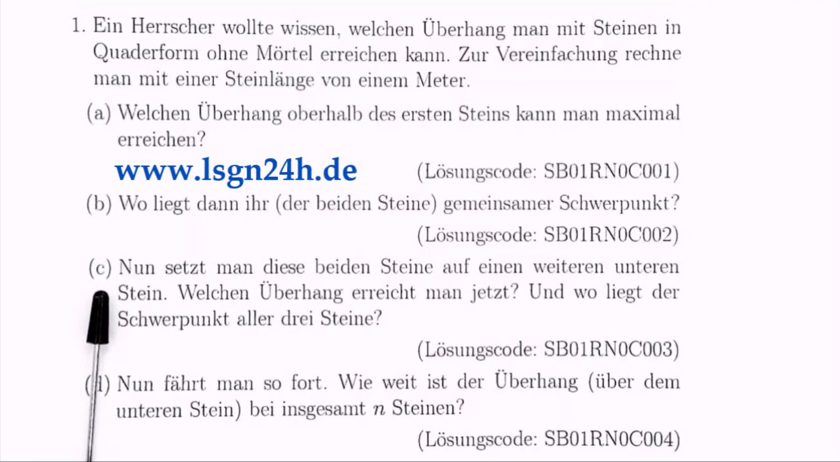 Wie legt der Herrscher Stein auf Stein? (3 von 6)