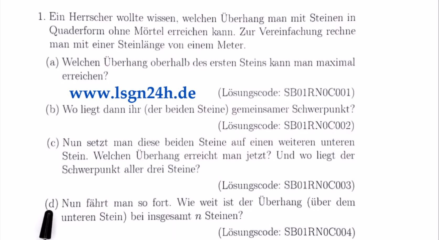 Wie legt der Herrscher Stein auf Stein? (4 von 6)