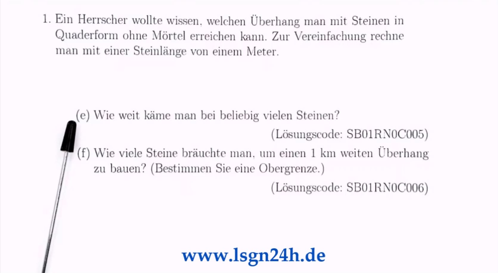 Wie legt der Herrscher Stein auf Stein? (5 von 6)