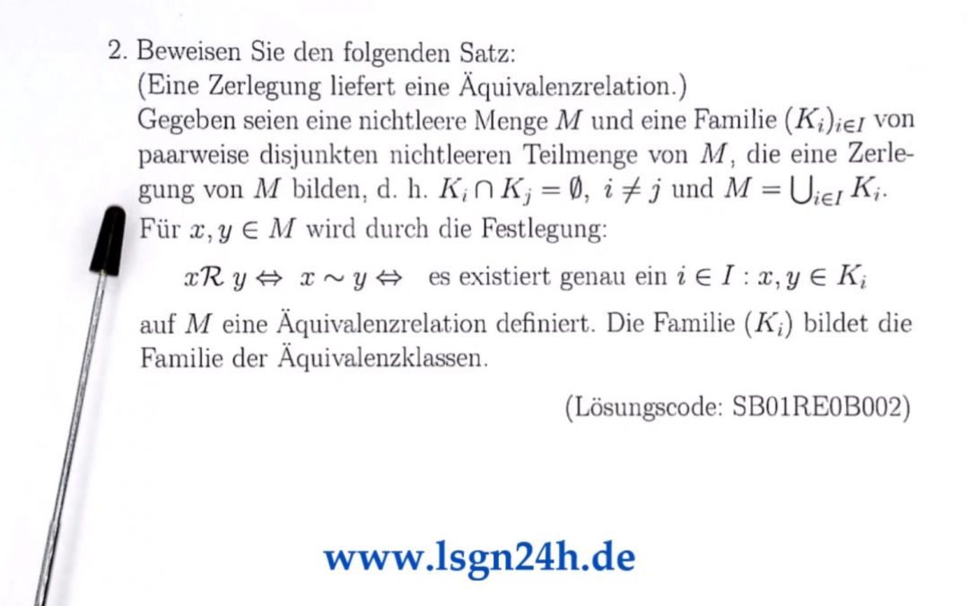 Ist die Relation eine Äquivalenzrelation?