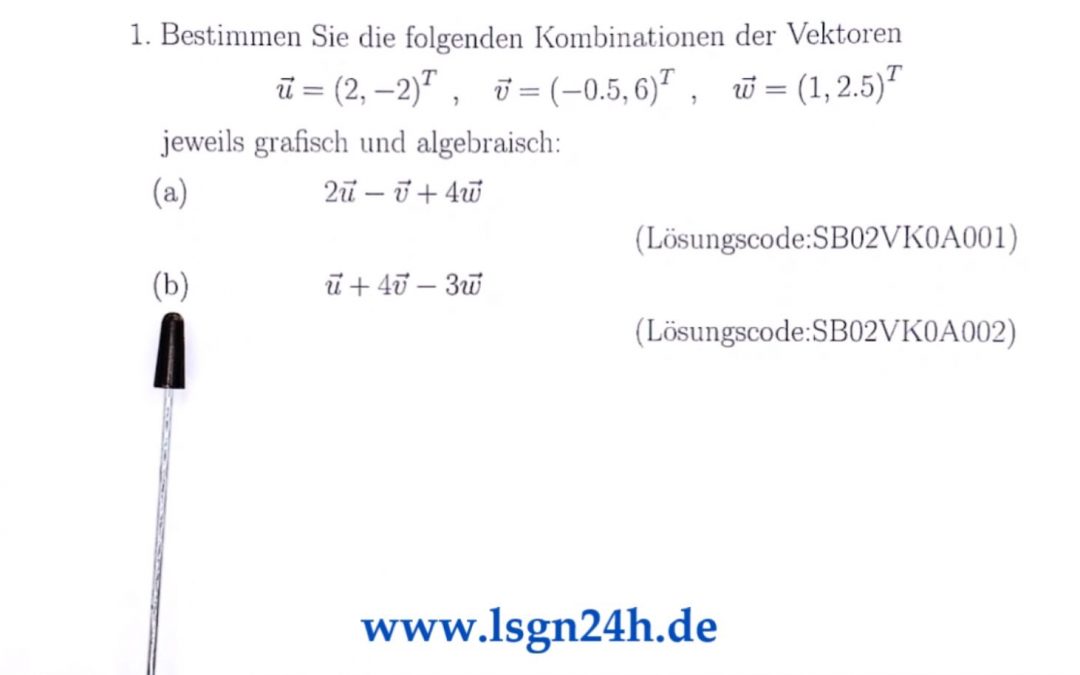 Wie ergibt sich die Linearkombination? (2 von 2)