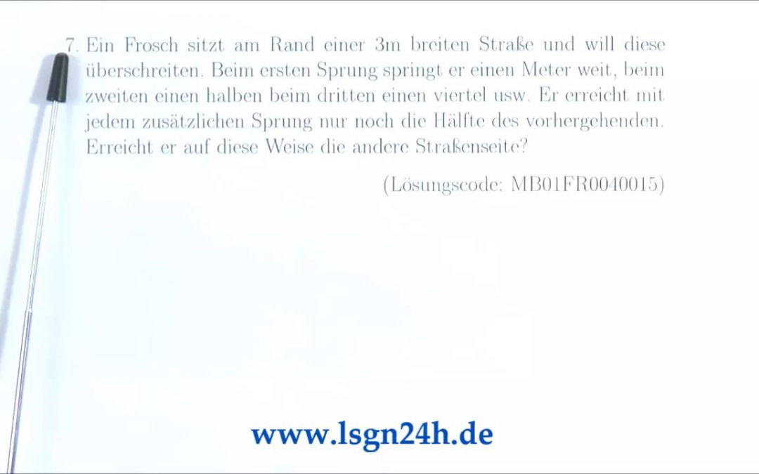 Kommt der Frosch über die Strasse?