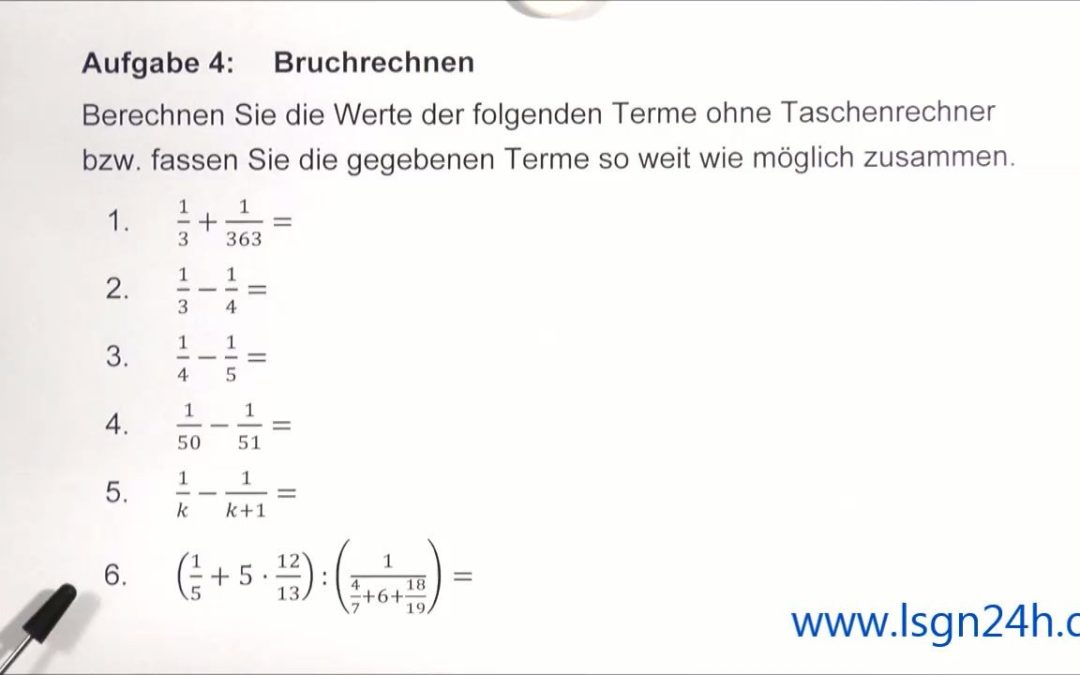 ADA: Bruchrechnen : Produkt aus Summe und Quotient