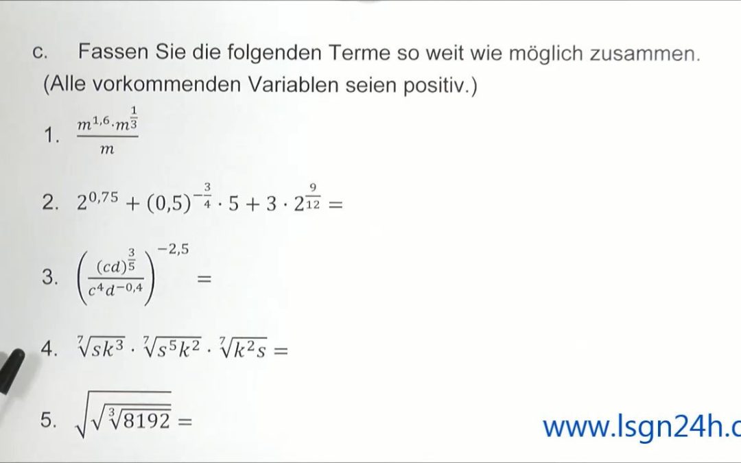 ADA: Potenzen (Teil 2) : Produkt von siebten Wurzeln