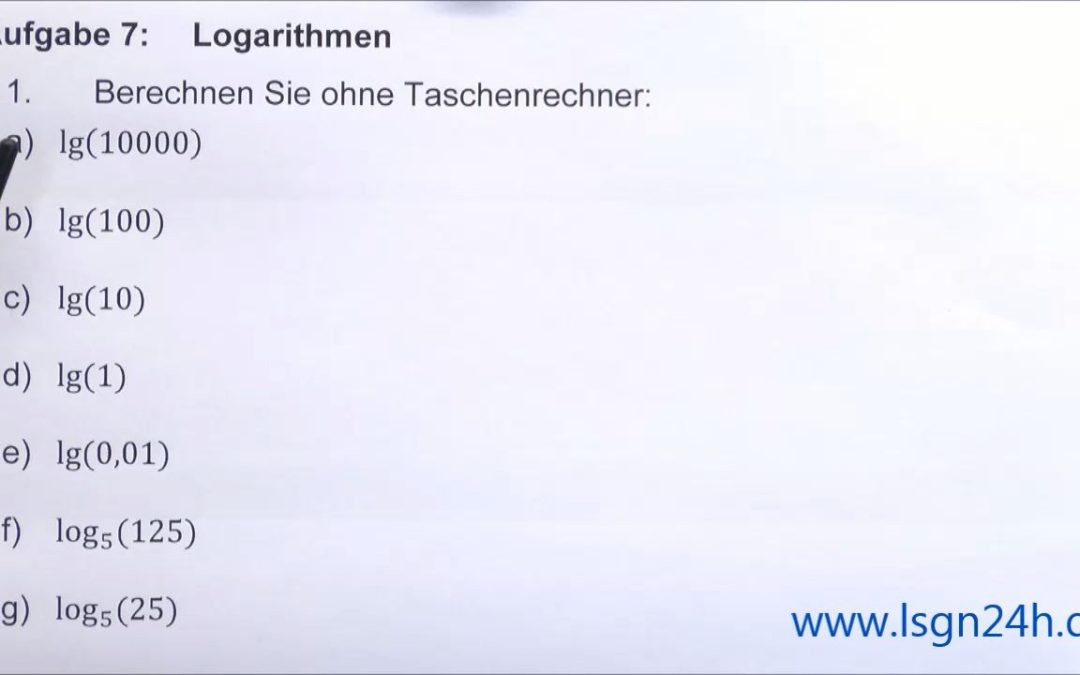 ADA: Logarithmen : Dekadische Logarithmen