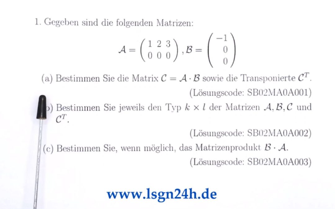 Wie berechnen sich das Produkt und dessen Transponierte?