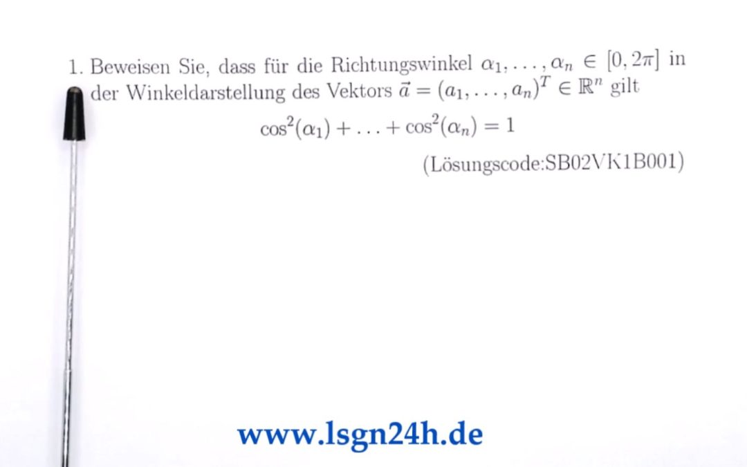 Wie beweist man den Zusammenhang zwischen Richtungswinkeln?