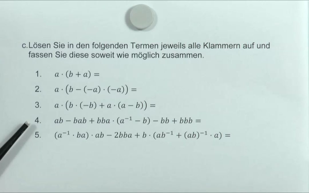 ADA: Aufgaben zur Rechenmethodik: Termvereinfachung 01