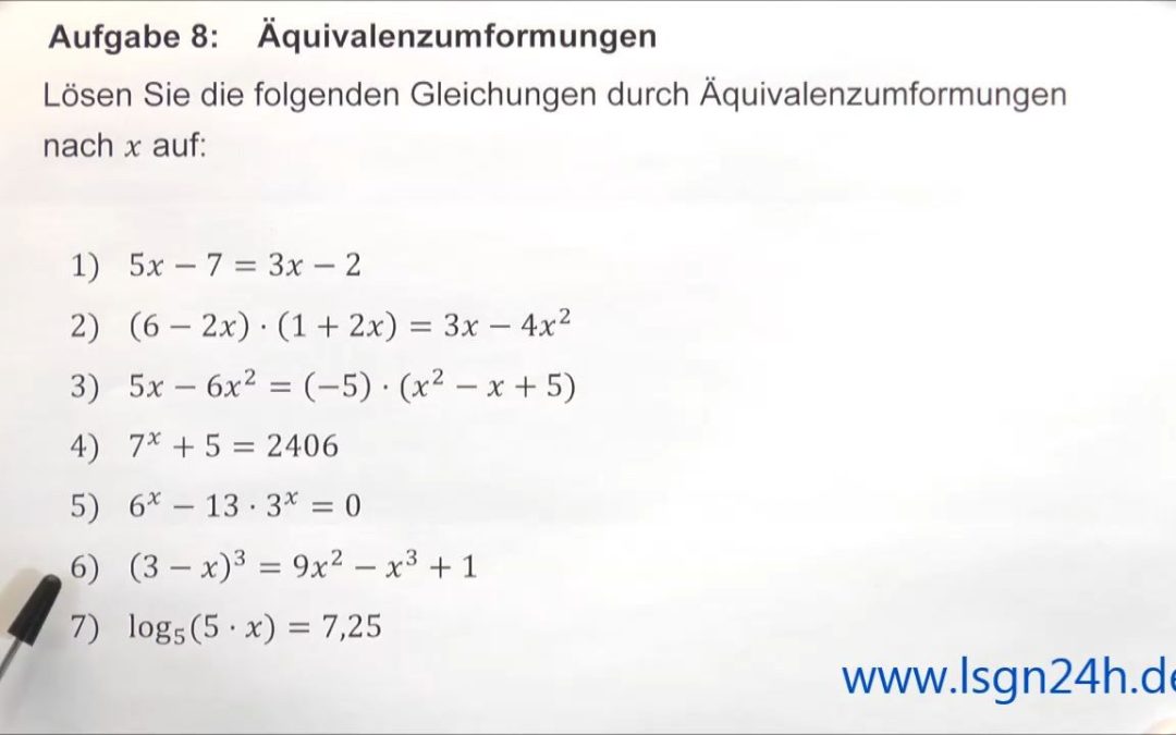 ADA: Äquivalenzumformungen : kubische Terme