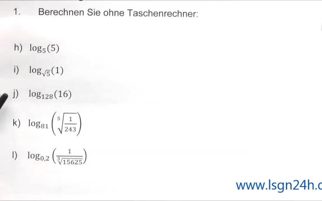 ADA: Logarithmen : Bestimmen durch Basiswechsel