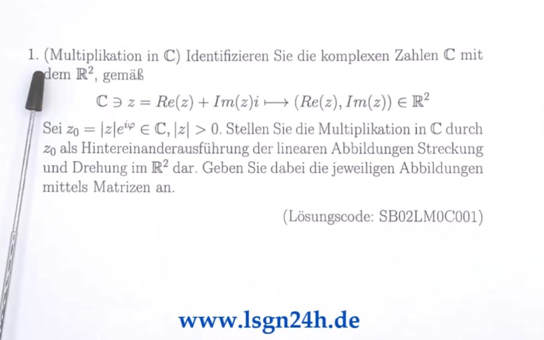 Ist das Produkt in $\mathbb{C}$ eine Drehung und Streckung?