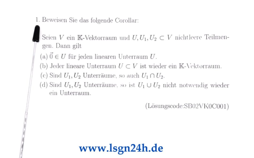 Wie beweist man diese Beziehungen zwischen Unterräumen?