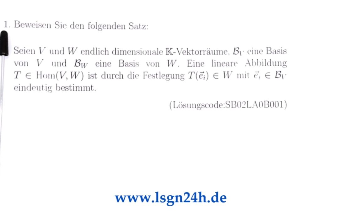 Bestimmen die Bilder der Basisvektoren den Homomorphismus?