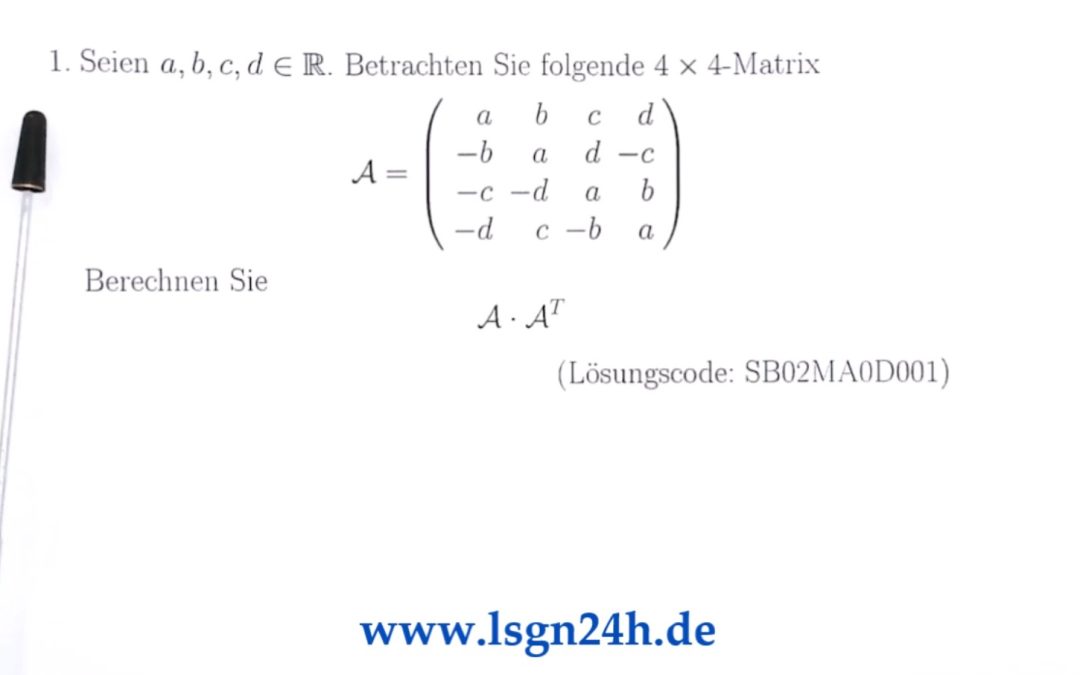 Was ergibt das Produkt $A\cdot A^T$?