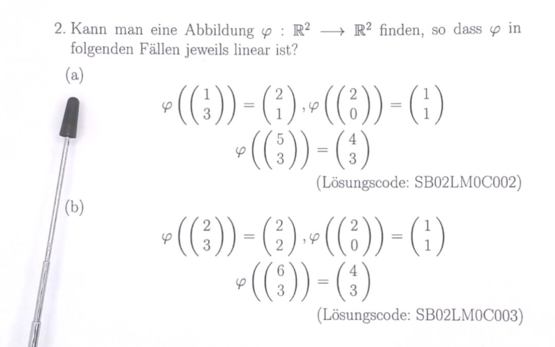 Kann diese lineare Abbildung existieren? (1 von 2)