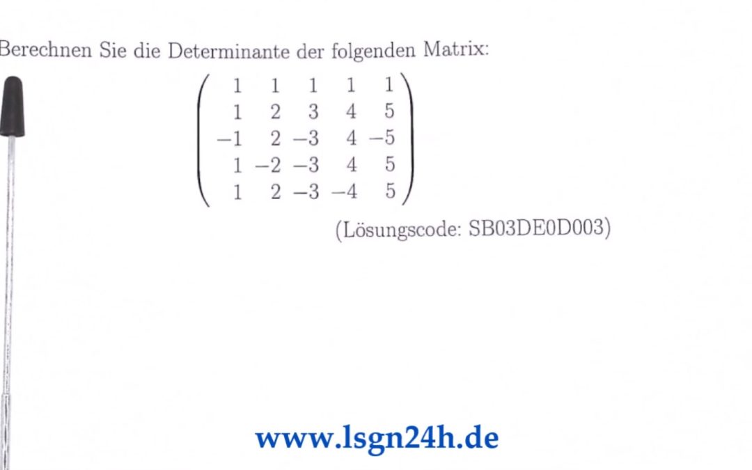 Wie kann man diese Determinante berechnen?