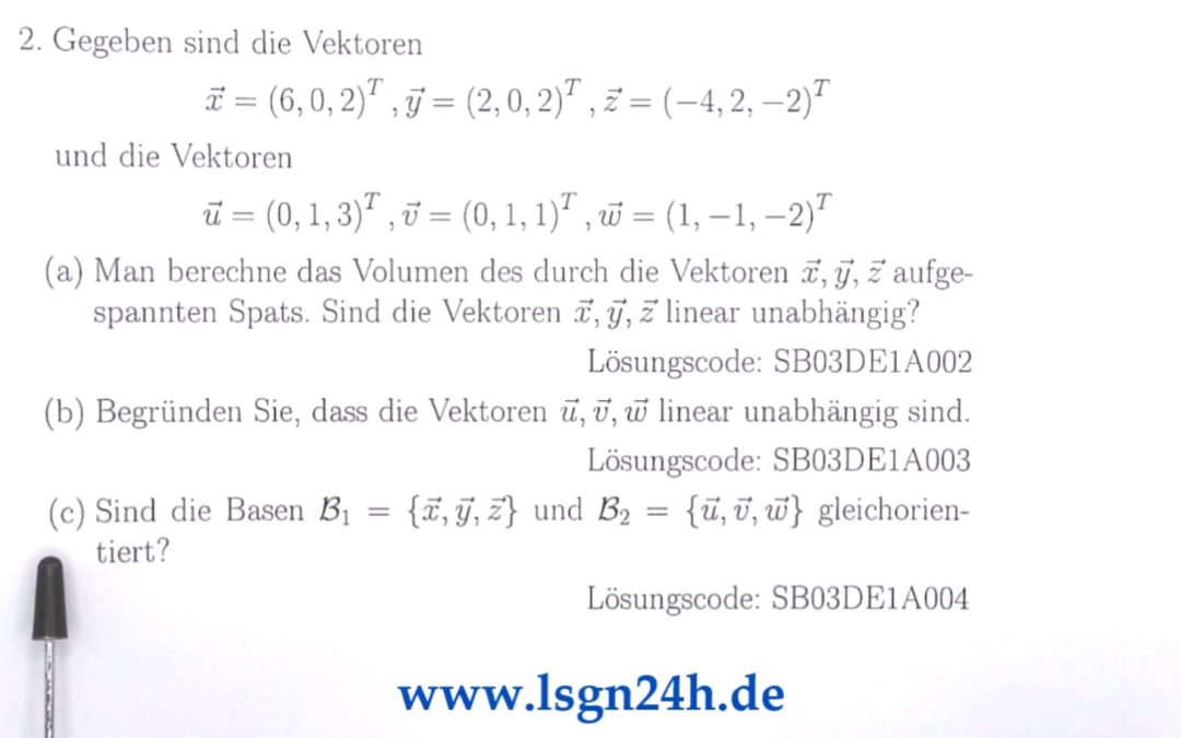 Sind die Basen gleich orientiert oder nicht?