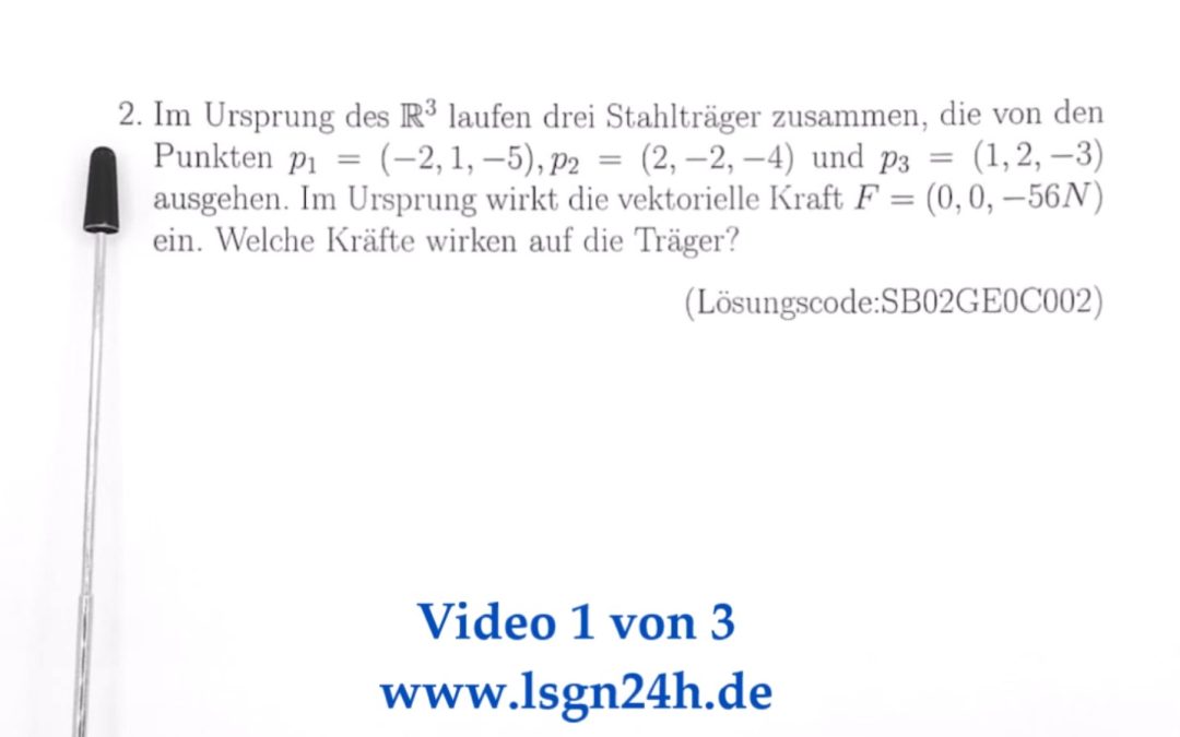 Welche Kräfte wirken auf die Träger? (1 von 3)