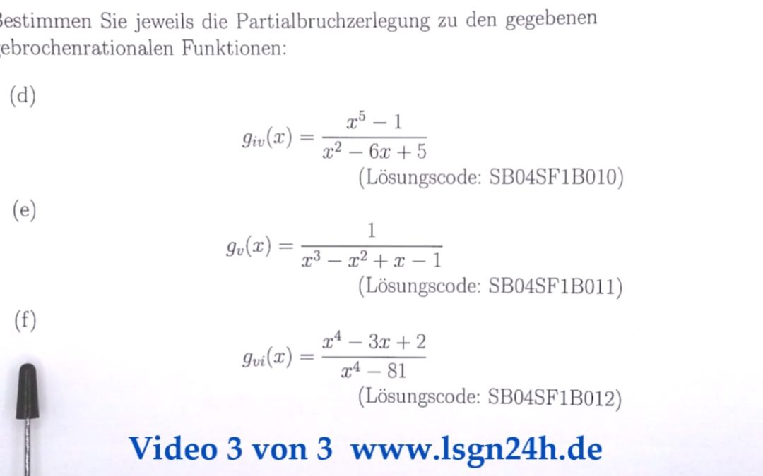 Wie berechnet sich die PBZ dieser nicht echt gebrochenrationalen Funktion? (3 von 3)