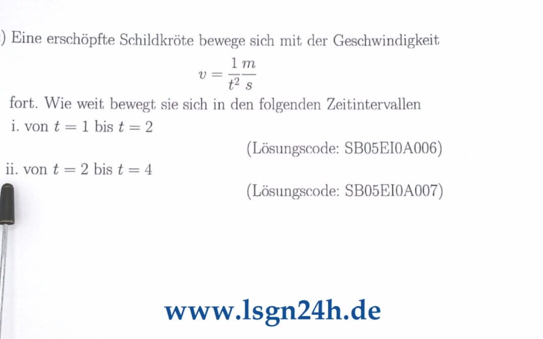 Wie weit wandert die müde Schildkröte jetzt noch?