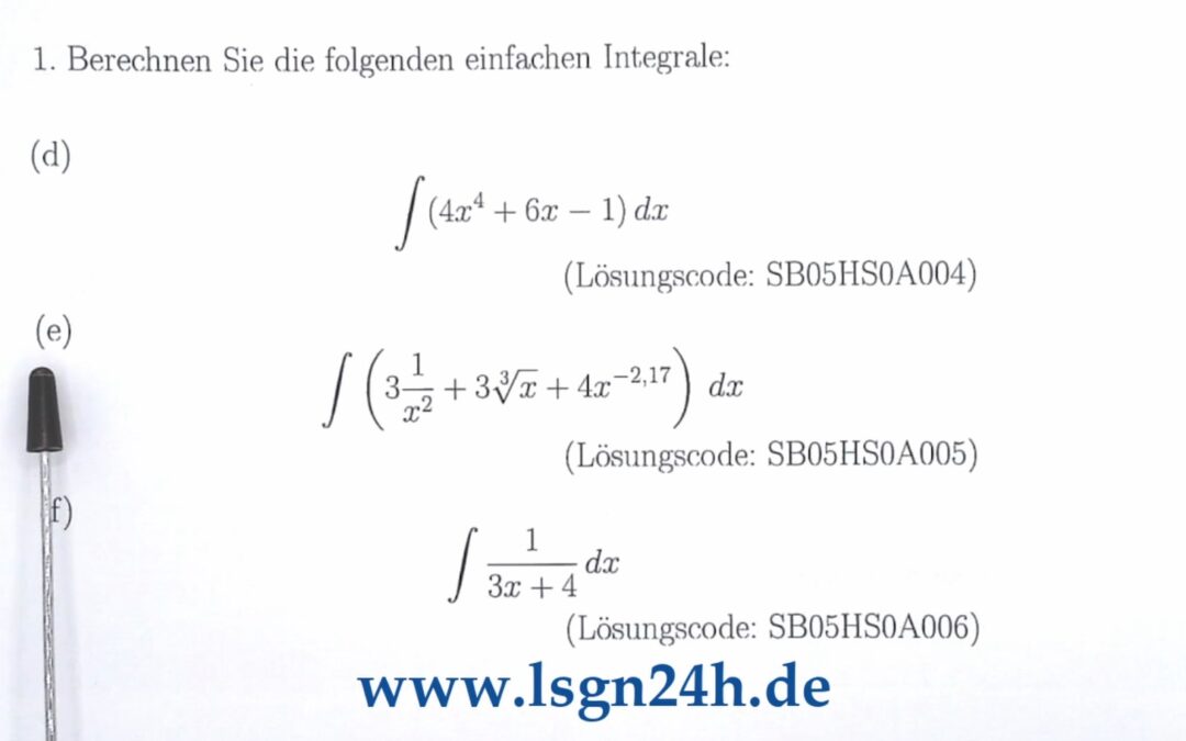 Wie berechnet sich dieses Integral über eine Summe von Funktionen?