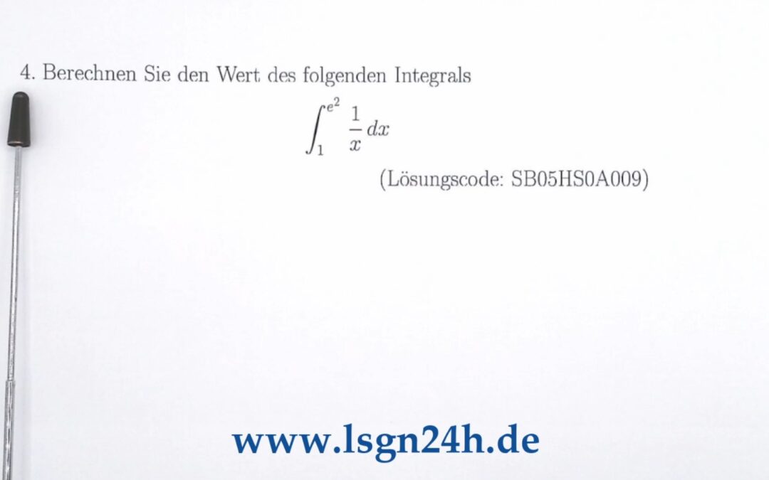 Welchen Wert besitzt dieses Integral über $\frac{1}{x}$?