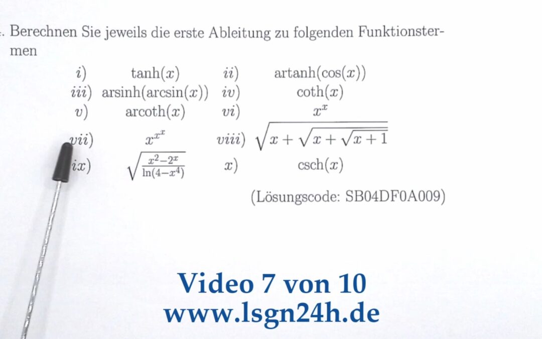 Wie berechnet sich die Ableitung von $x^{x^x}$?