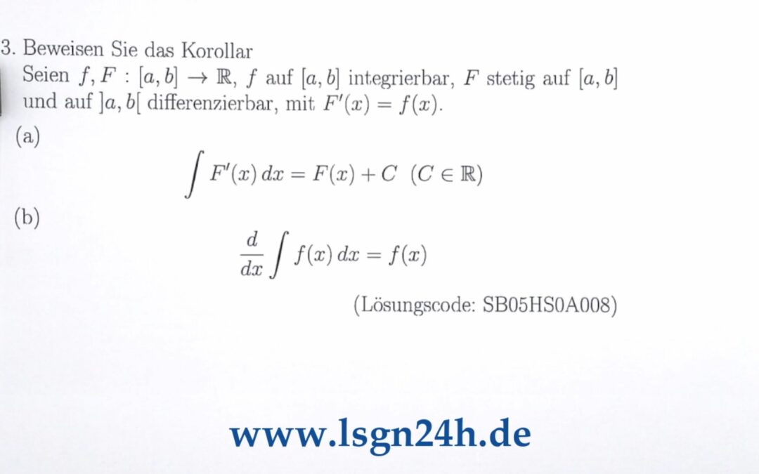 Wie lassen sich diese Zusammenhänge zwischen Integral und Ableitung beweisen?