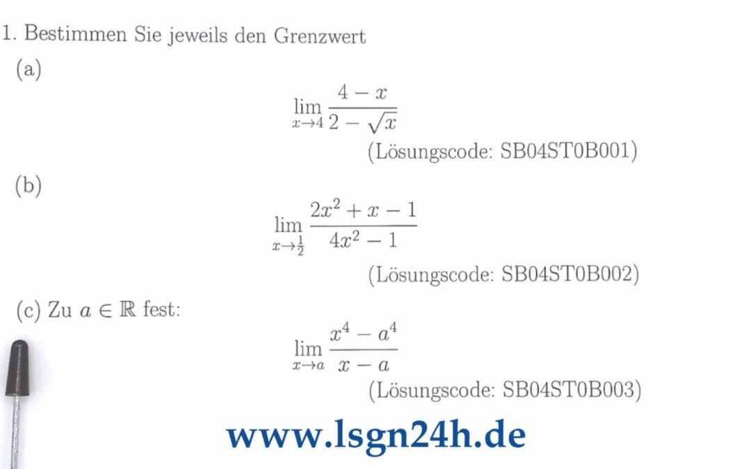 Wie kann man diesen Grenzwert für $x$ gegen $a\in\mathbb{R}$ ermitteln?