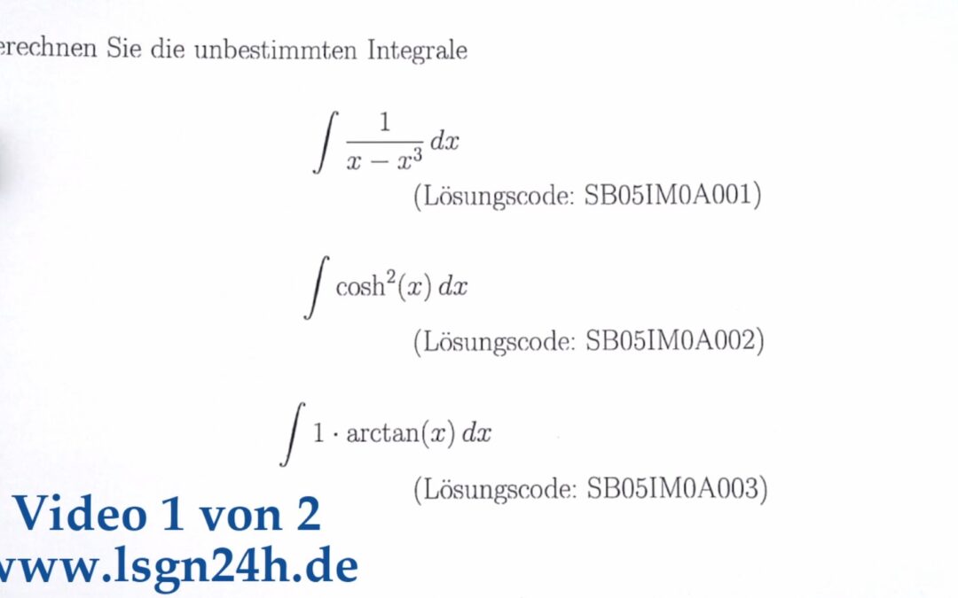 Wie integriert man diese echt gebrochenrationale Funktion? (1 von 2)