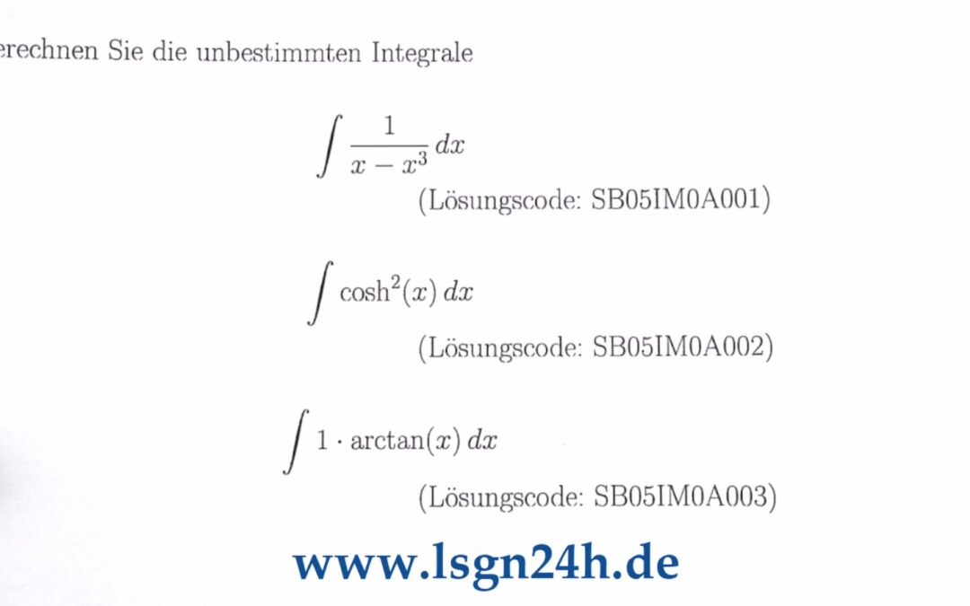 Wozu steht hier der Faktor $1$ im Integranden?