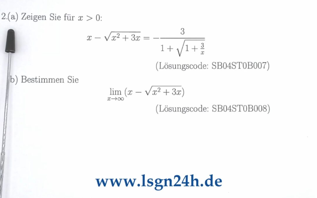 Warum ist diese Formel für $x>0$ korrekt?