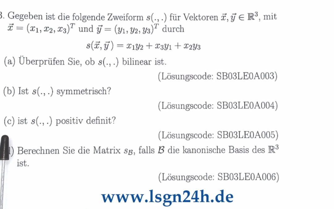 Ist diese Zweiform positiv definit?