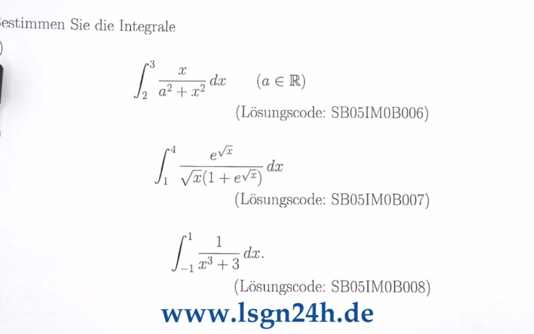 Welchen Wert besitzt dieses bestimmte Integral in Abhängigkeit von $a$?