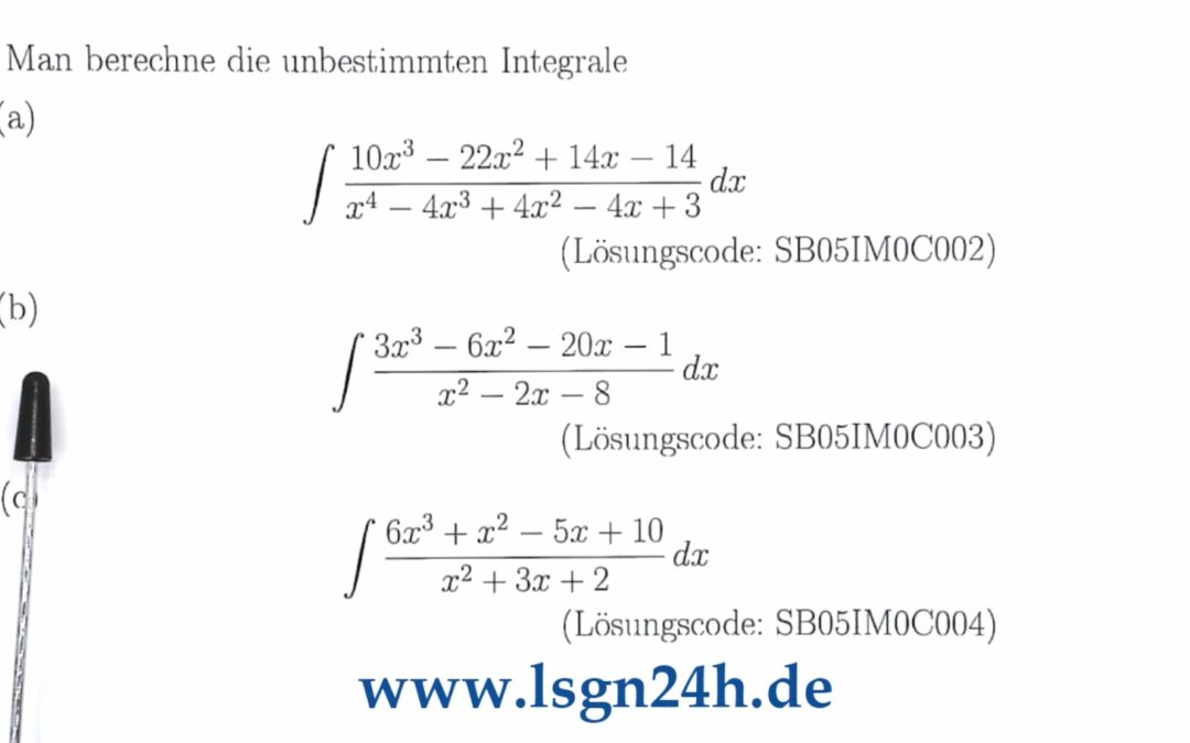 Wie kann man diese nicht echt gebrochenrationale Funktion integrieren?