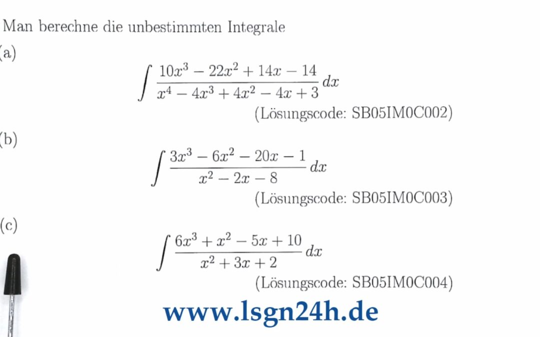 In welchen Schritten berechnet sich dieses Integral?