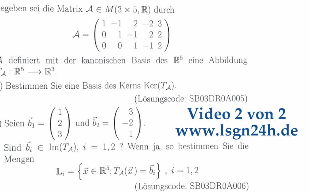 Sind die Vektoren Elemente des Bildes von $T_\mathcal{A}$? $\qquad$ (2 von 2)