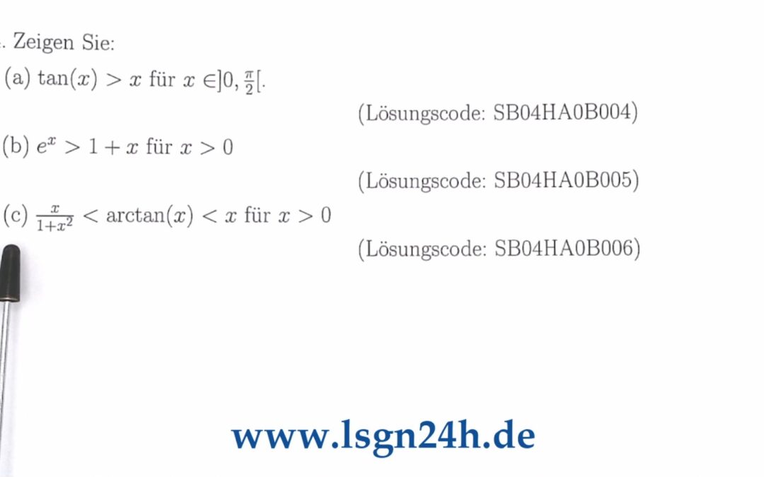Wie kann man diese Ungleichung beweisen? (3 von 3)