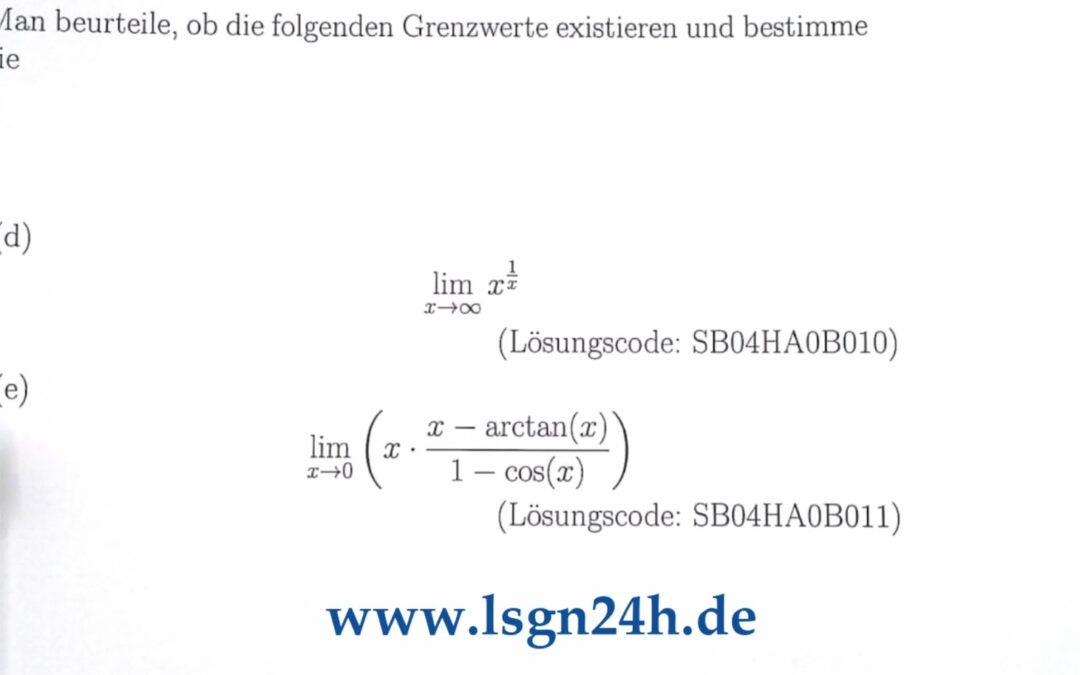 Existiert dieser Grenzwert? (5 von 5)